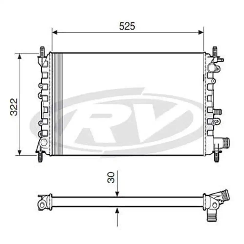 RADIADOR ESCORT 1.8 2.0 1993 A 1996 S/AR
