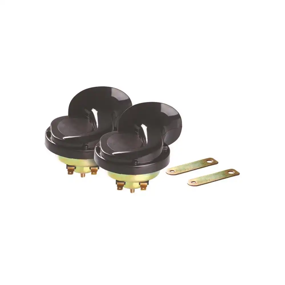 BUZINA CORNETA (DUPLA) UNIVERSAL S/RELE C/2 POLOS