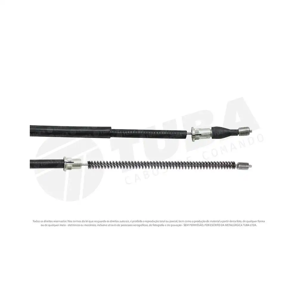 CABO FREIO MAO TRAS  TRAFIC 90/  ESQ   1295MM