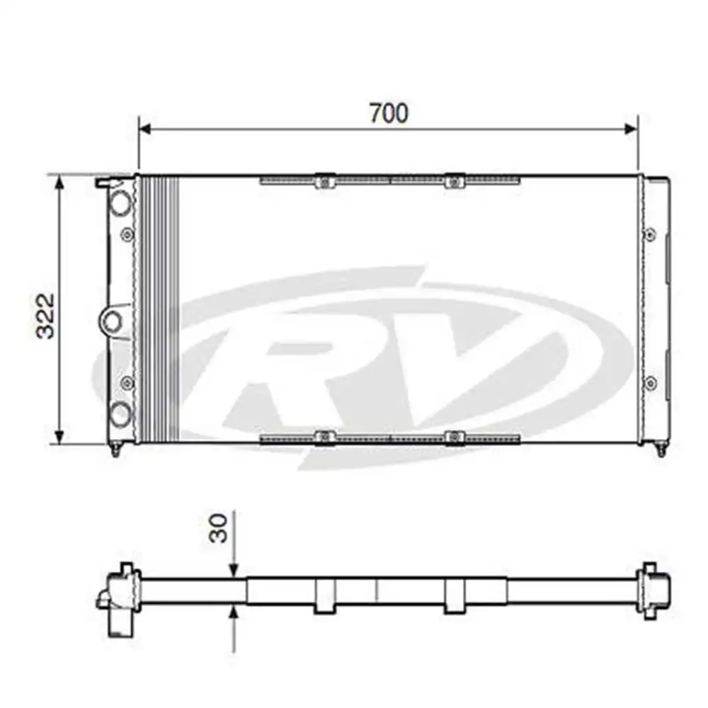RADIADOR SANTANA VERSAILLES 91/94 C/AR CONDICIONADO