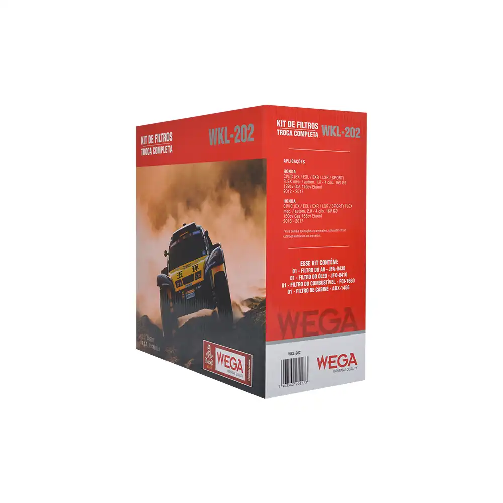 KIT FILTROS HONDA CIVIC 1.8 16V 2012 A 2017