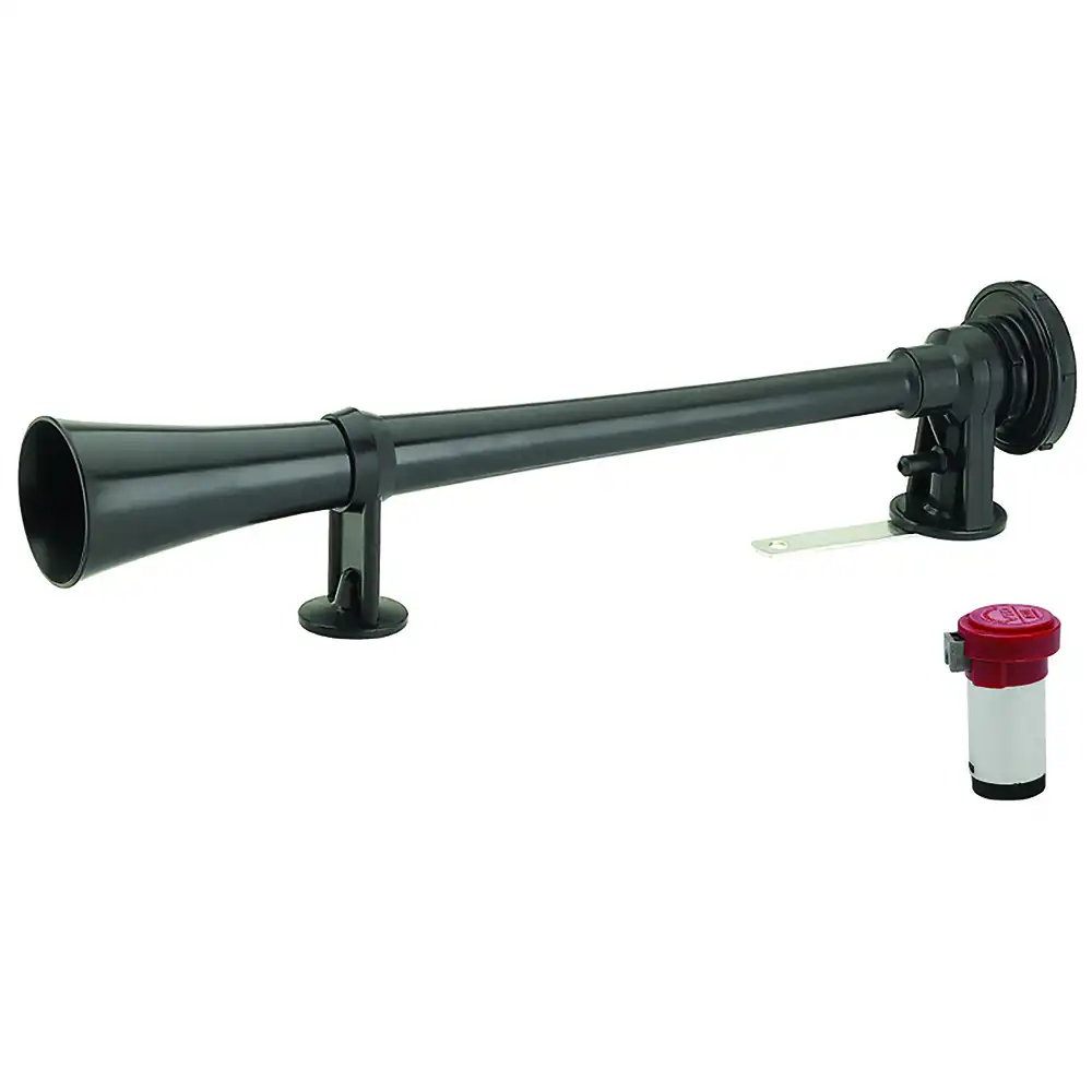 BUZINA 1 CORNETA GRANDE 12V S/ RELE C/COMPRESSOR