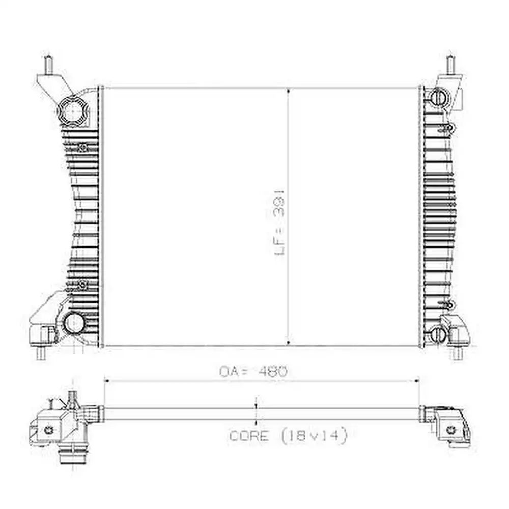 RADIADOR FIAT UNO 1.0 1.4 2010 A 2016 SIST. VALEO