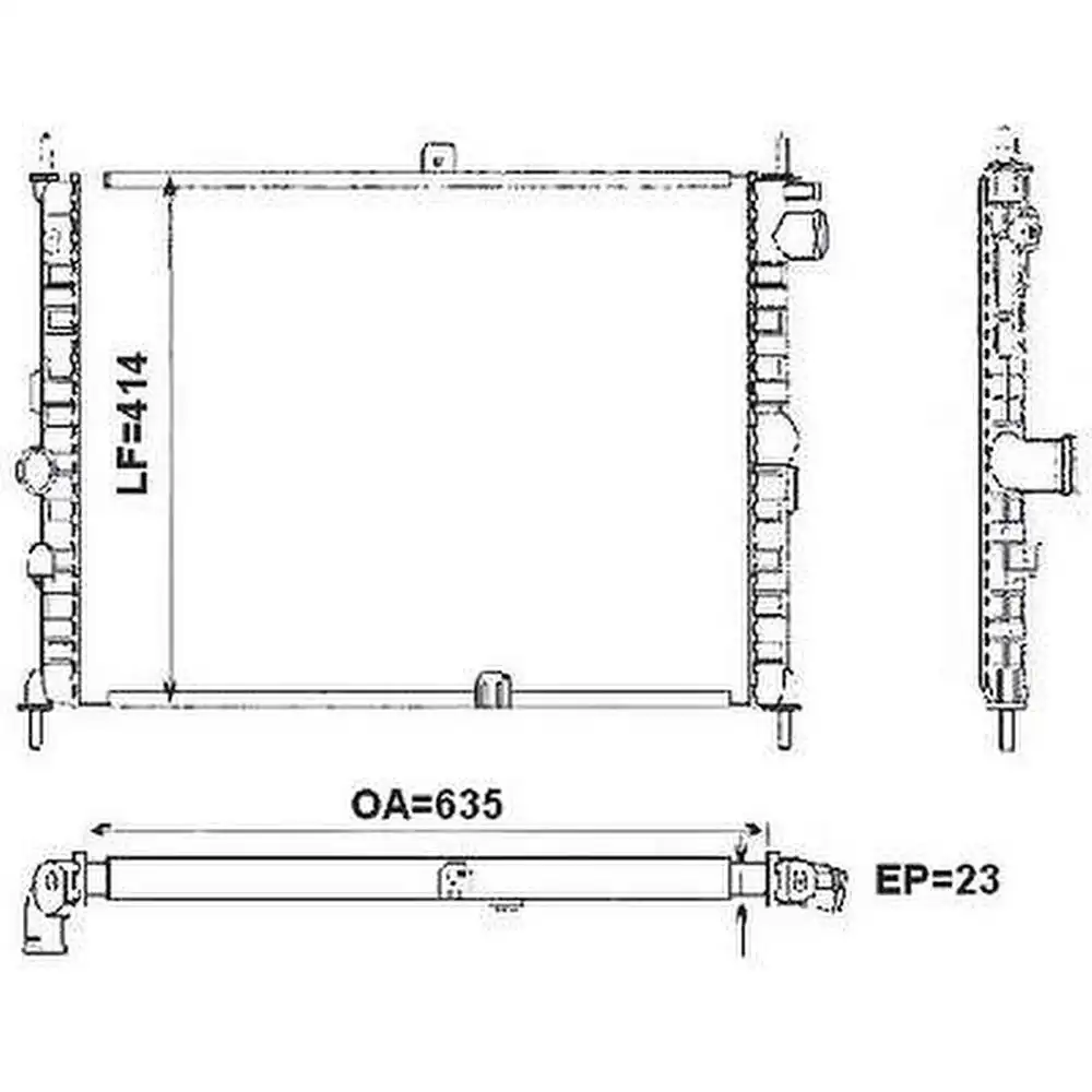 RADIADOR MONZA KADETT EFI 91/ C/S AR