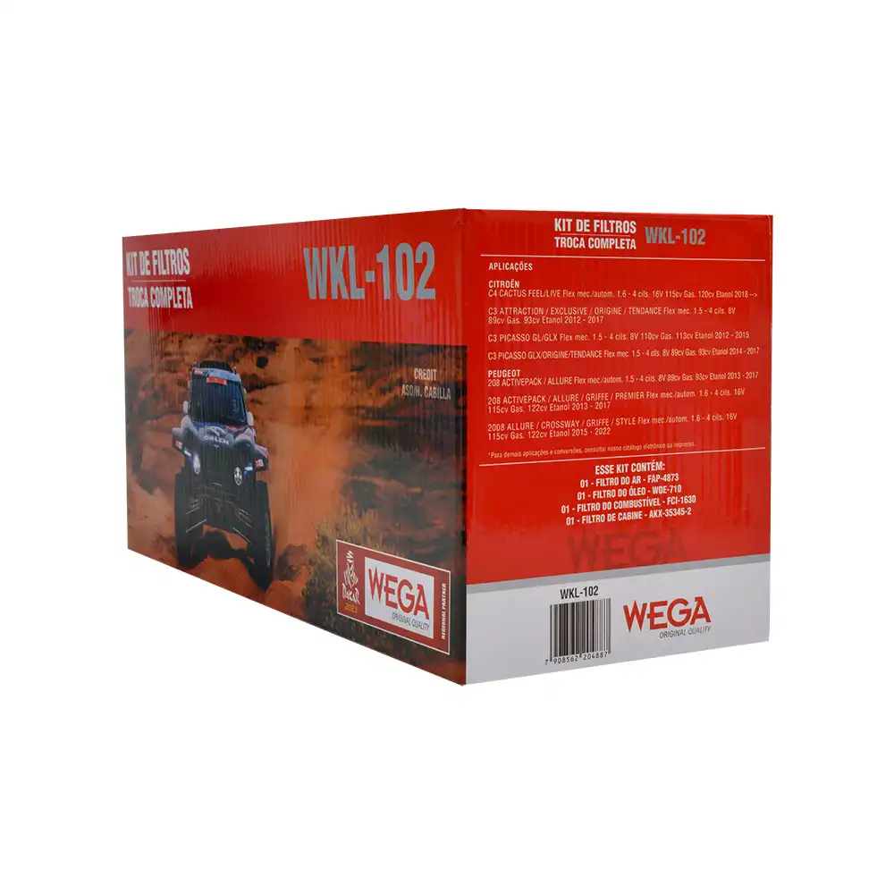 KIT FILTROS CITROEN C3 1.5 8V 2012 A 2017