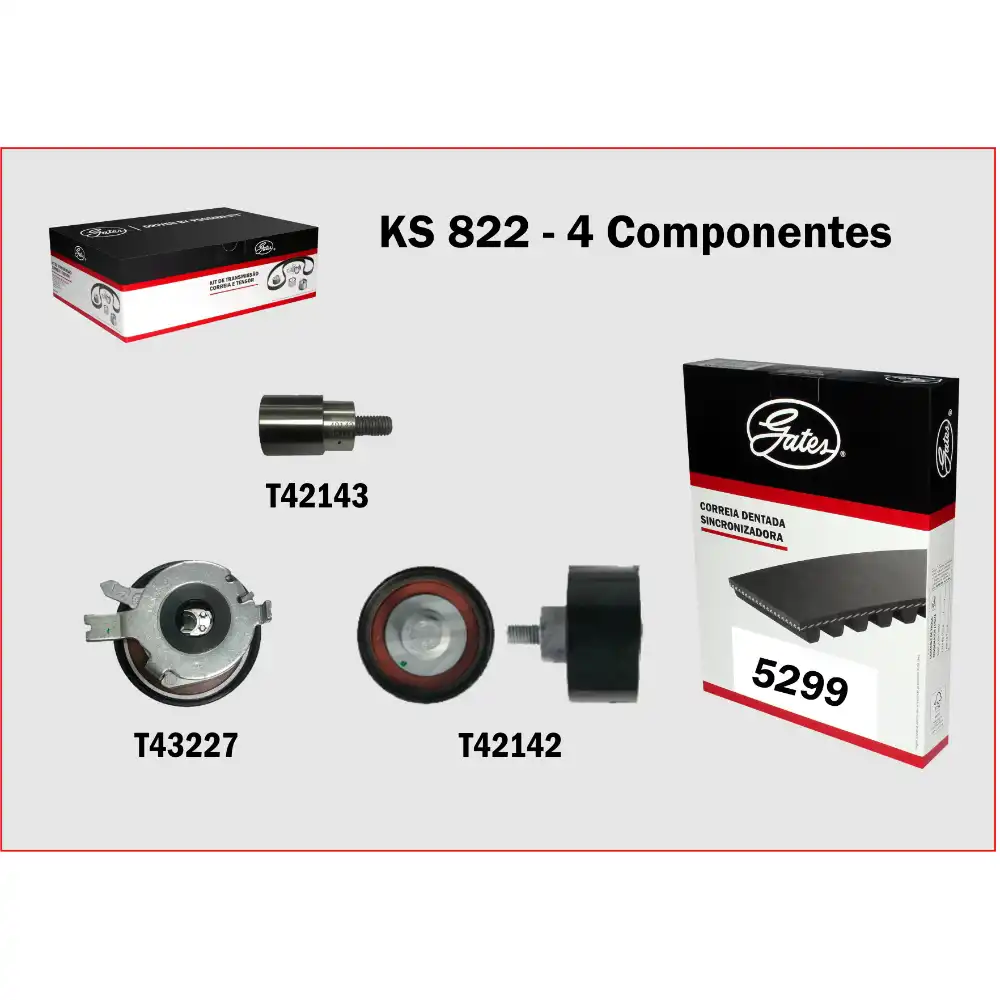 KIT CORREIA DENTADA CIELO 1.6 2010 A 2015