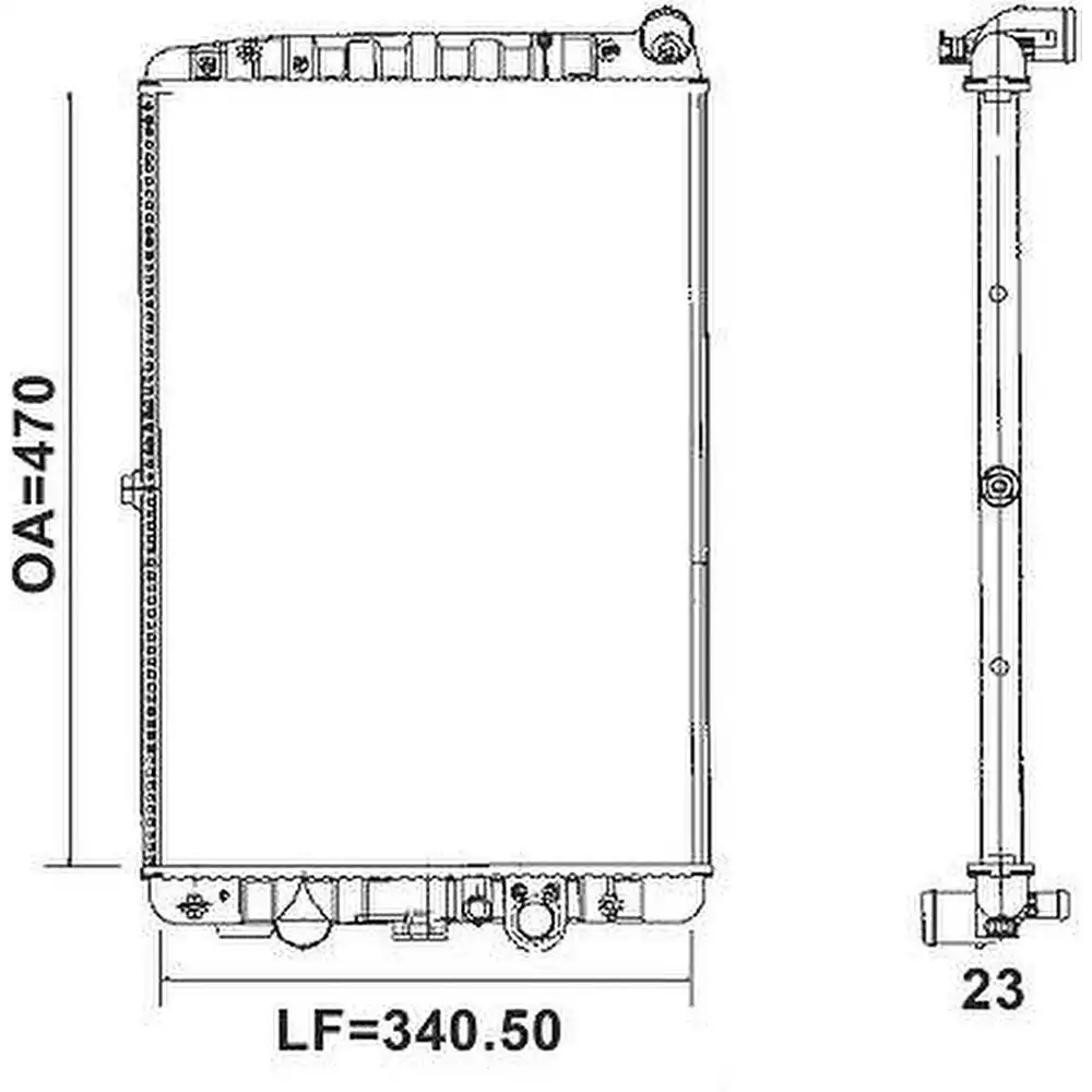 RADIADOR GOL G2 G3 G4 1.0 1.6 1.8 2.0 1995 A 2008
