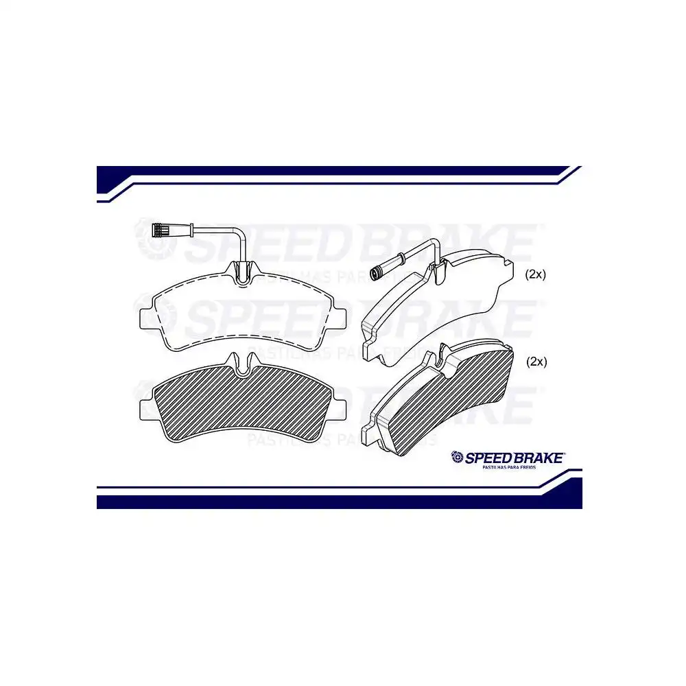 PASTILHA FREIO TRAS SPRINTER 515 CDI 2012 A 2021