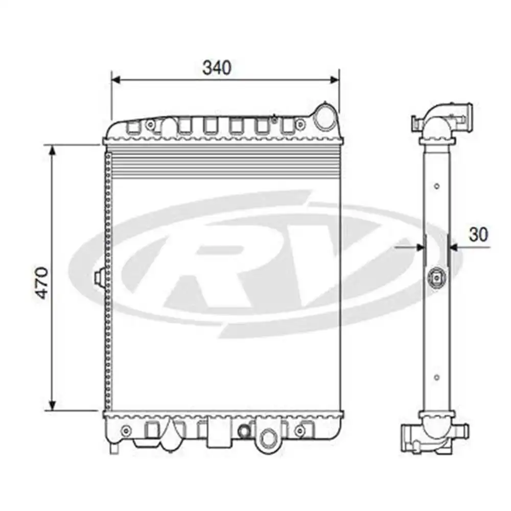 RADIADOR GOL G2 G3 G4 1.0 1.6 1.8 2.0 1995 A 2008