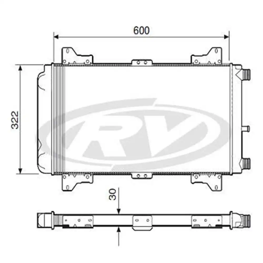 RADIADOR ESCORT 1.6 CHT 1983 A 1986