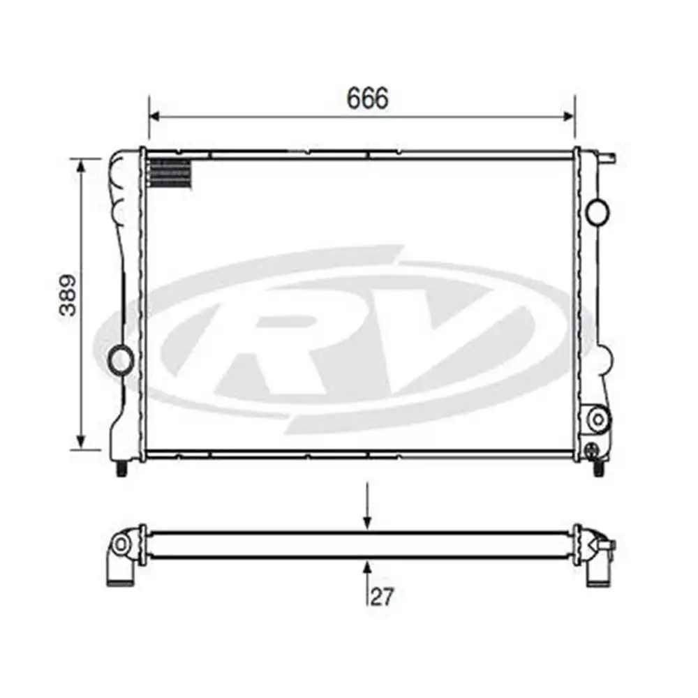 RADIADOR BLAZER S-10 2.5 1996 A 2000 COM E SEM AR