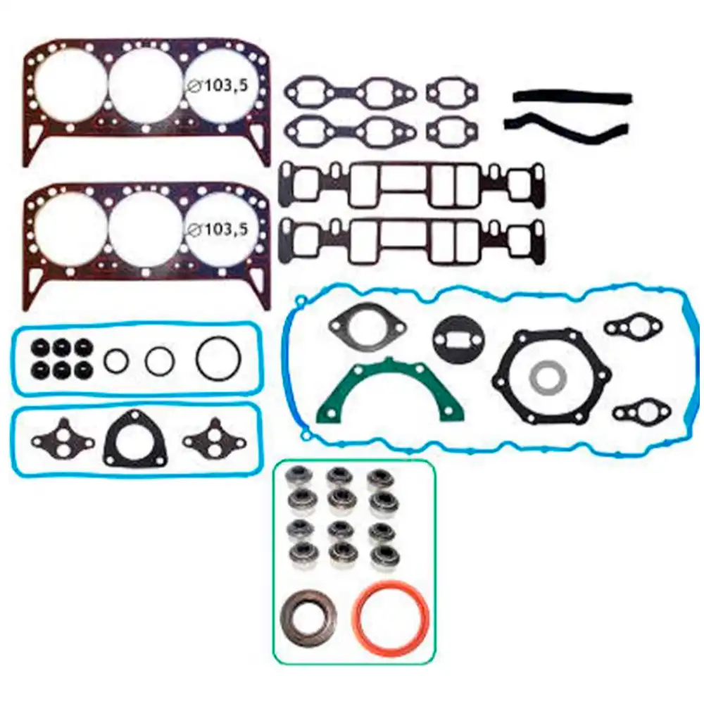 JUNTA MOTOR S-10 4.3 12V 1993 A 2006 FIBRA COM RETENTOR