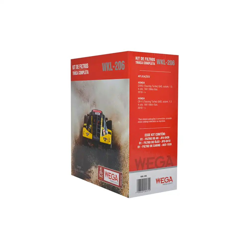 KIT FILTROS CIVIC 1.5 16V 2017 ACIMA