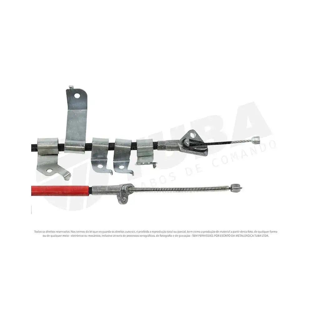 CABO FREIO MAO TRAS TOYOTA ETIOS 2012 ACIMA ESQUERDO 1660MM