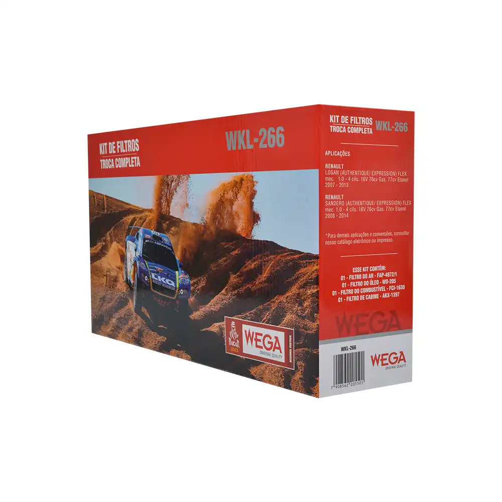 KIT FILTROS RENAULT LOGAN 1.0 16V 2007 A 2013