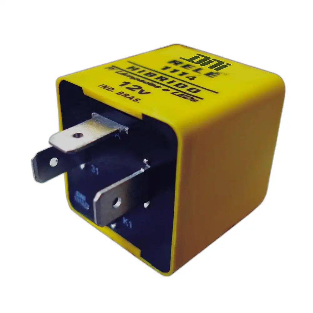 RELE PISCA HIBRIDO LED 12V (3 TERMINAIS) 32MM