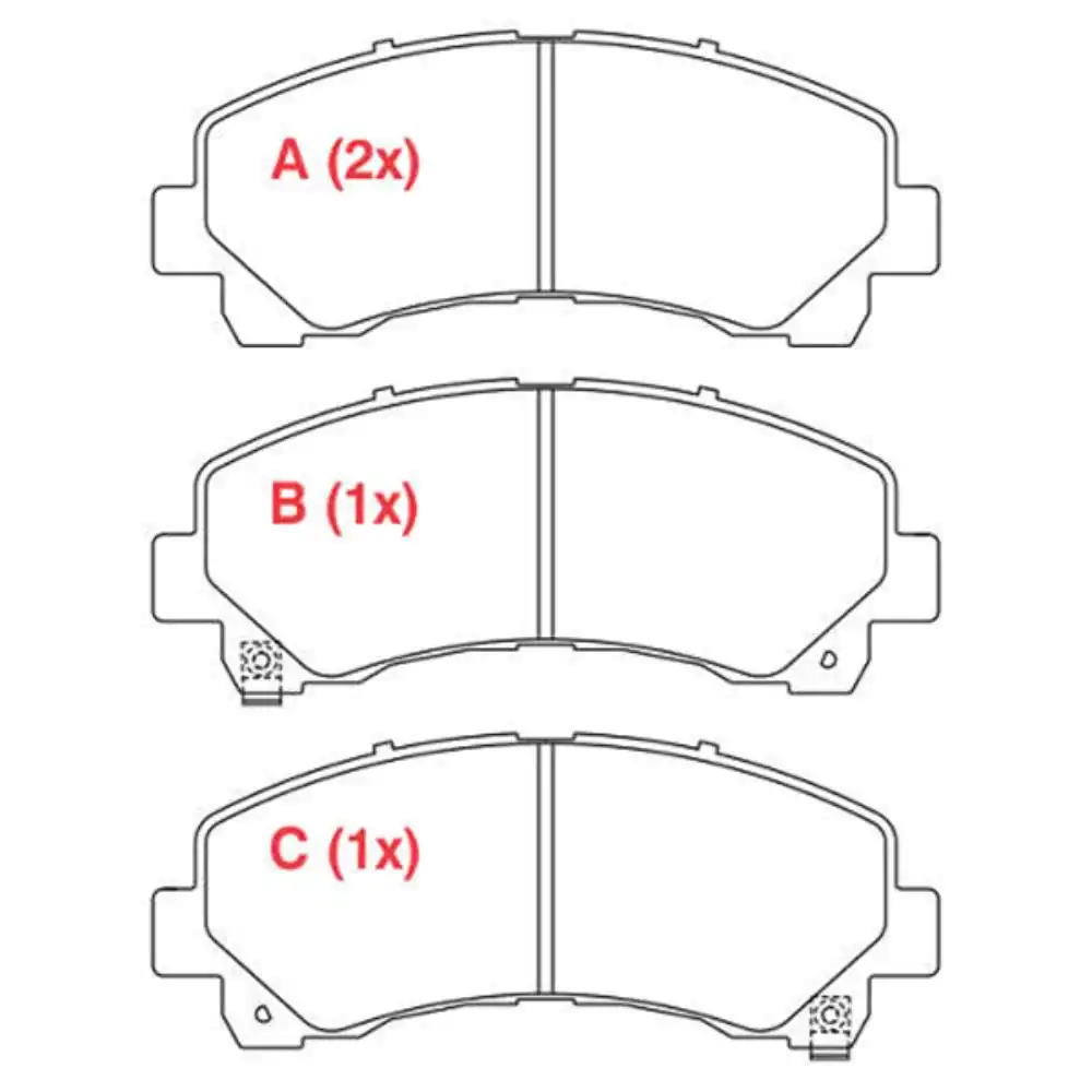 PASTILHA FREIO DIANTEIRA S-10 2.4 2.8 2012 A 2016