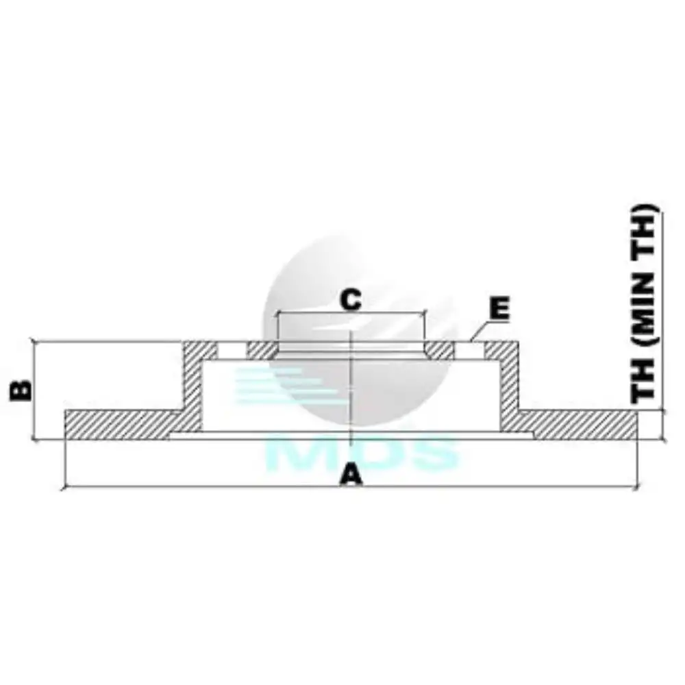 DISCO FREIO TRASEIRO HONDA CIVIC 1991 A 2000