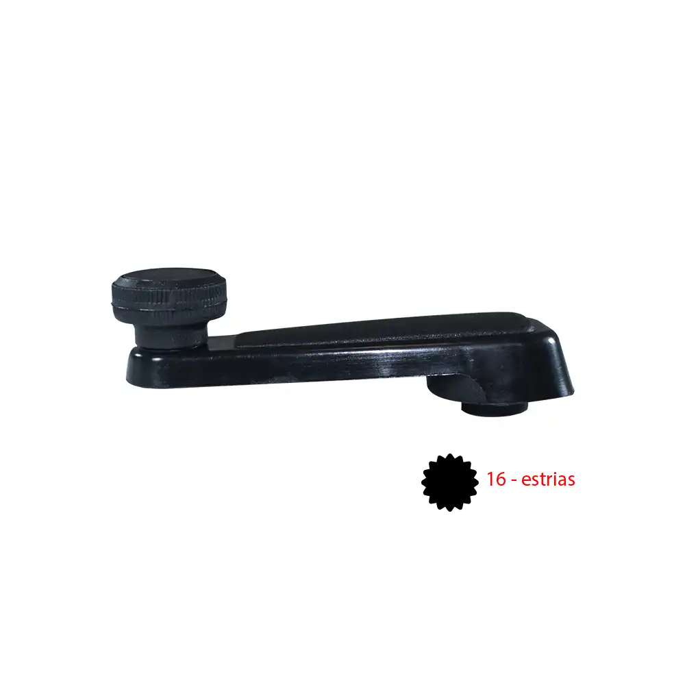 MACANETA VIDRO CHEVETTE MONZA 83/ PRETA (PLASTICO)