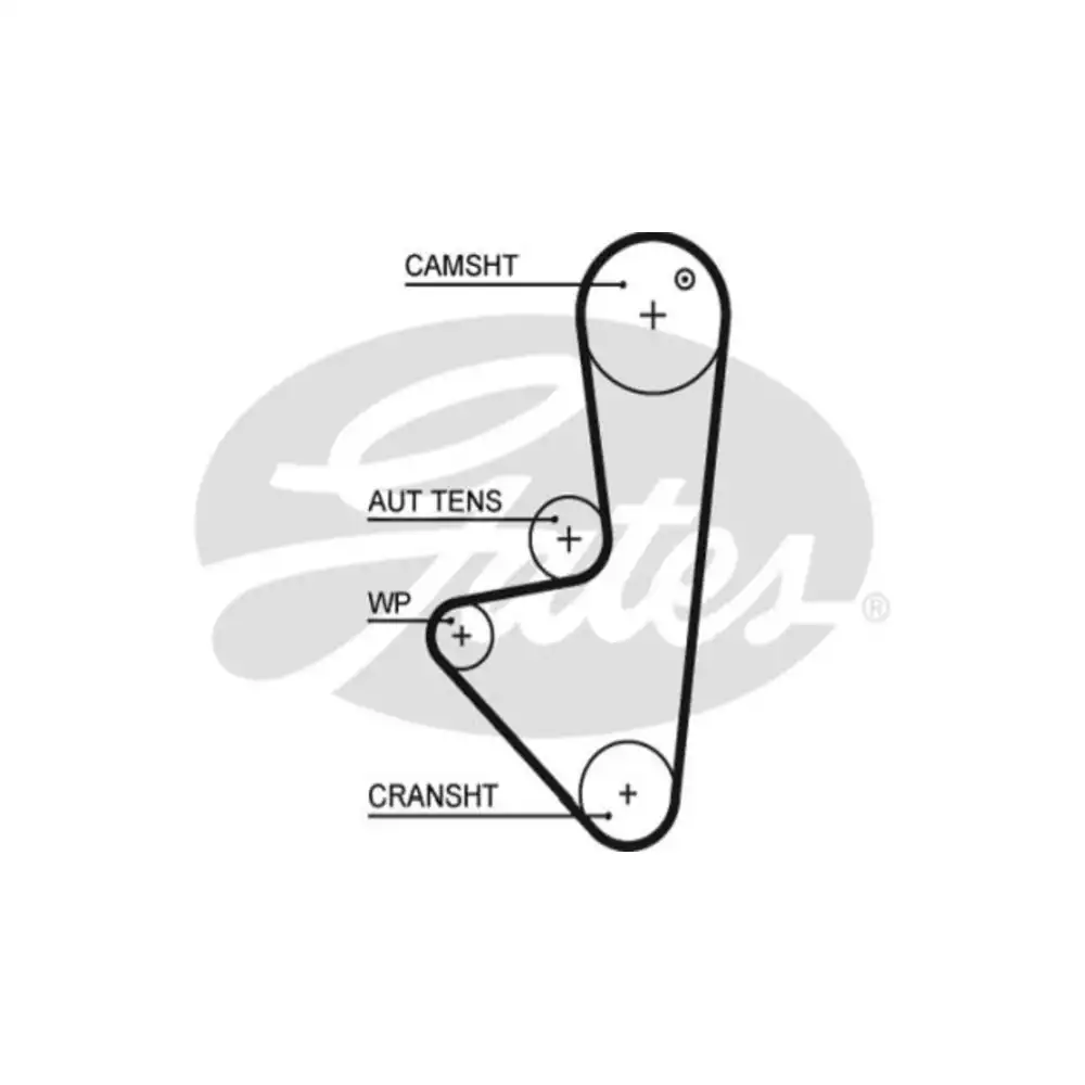 CORREIA COM PEUGEOT 106 1.0 91/ 206 1.4 8V 05/ 207 1.4 09/