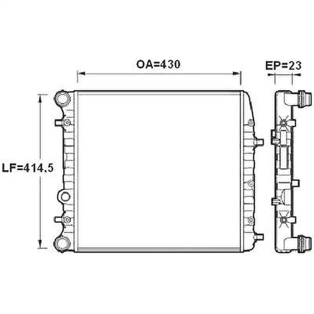 RADIADOR FOX POLO 1.0 1.6 2002 A 2005 SEM AR ENGATE RAPIDO