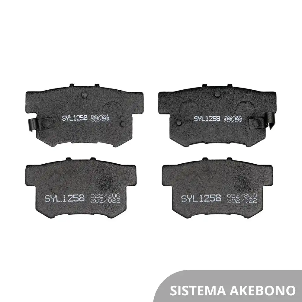 PASTILHA FREIO TRASEIRA HONDA NEW CIVIC 2006 A 2011