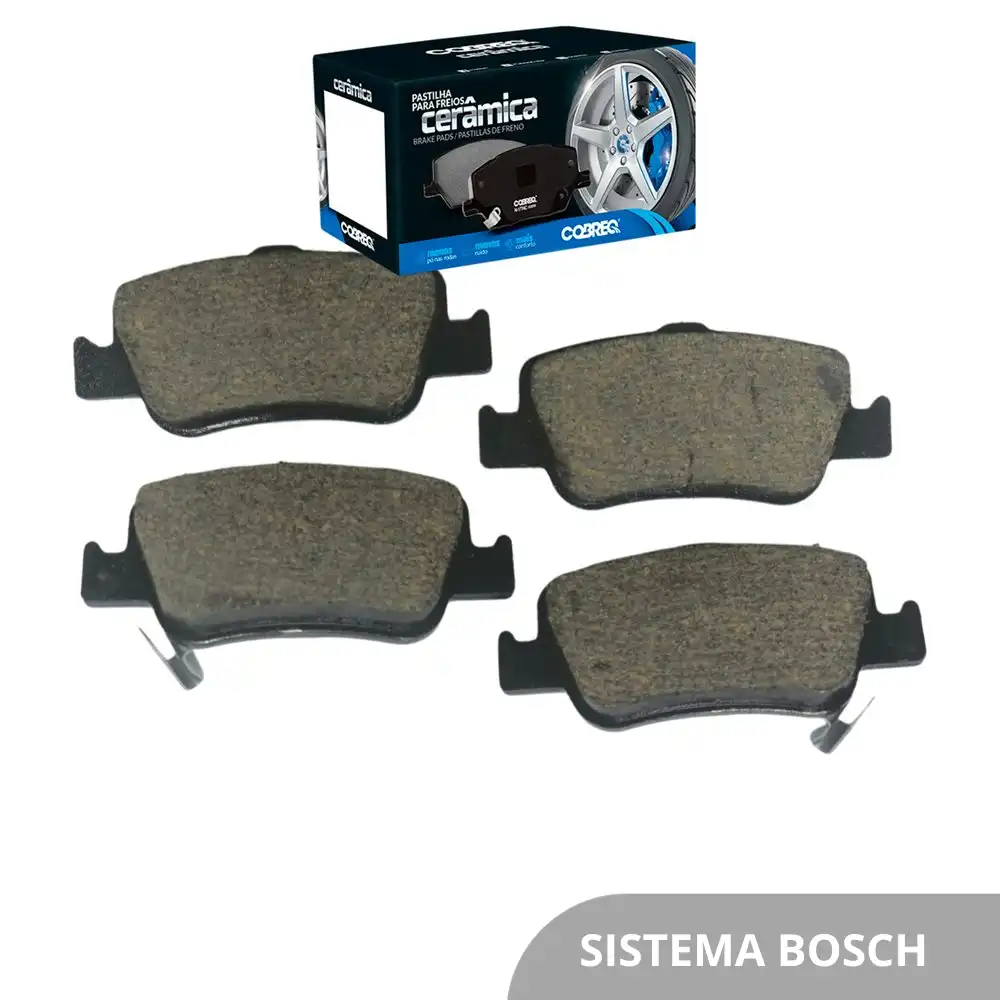 PASTILHA FREIO TRASEIRA TOYOTA COROLLA 2009 A 2019 CERAMICA