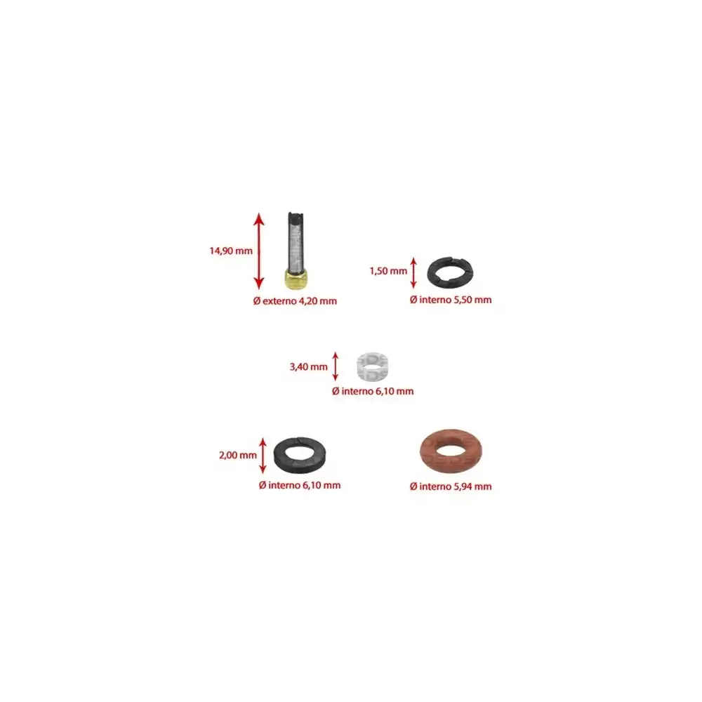 REPARO P/BICO INJETOR TOYOTA COROLLA 2.0 16V 2020 EM DIANTE