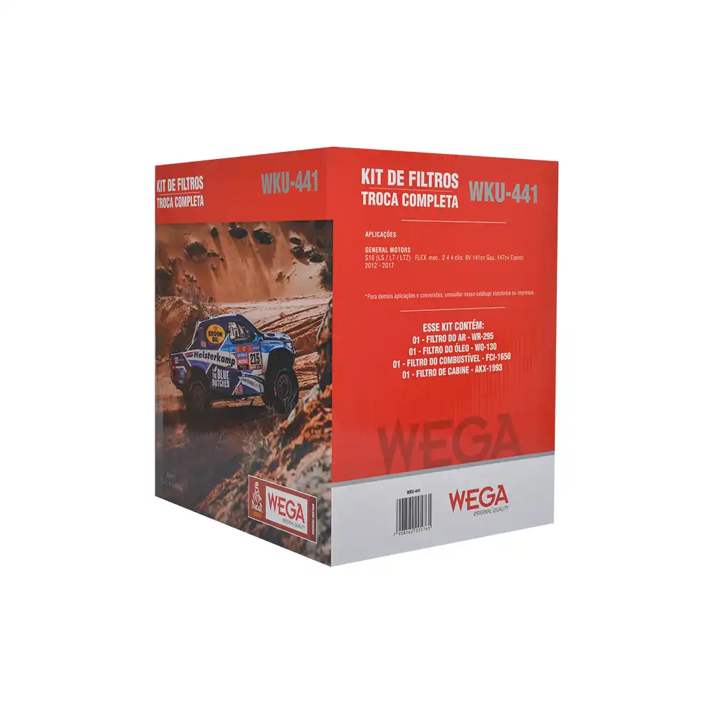 KIT FILTROS S-10 2.4 8V 2012 A 2017