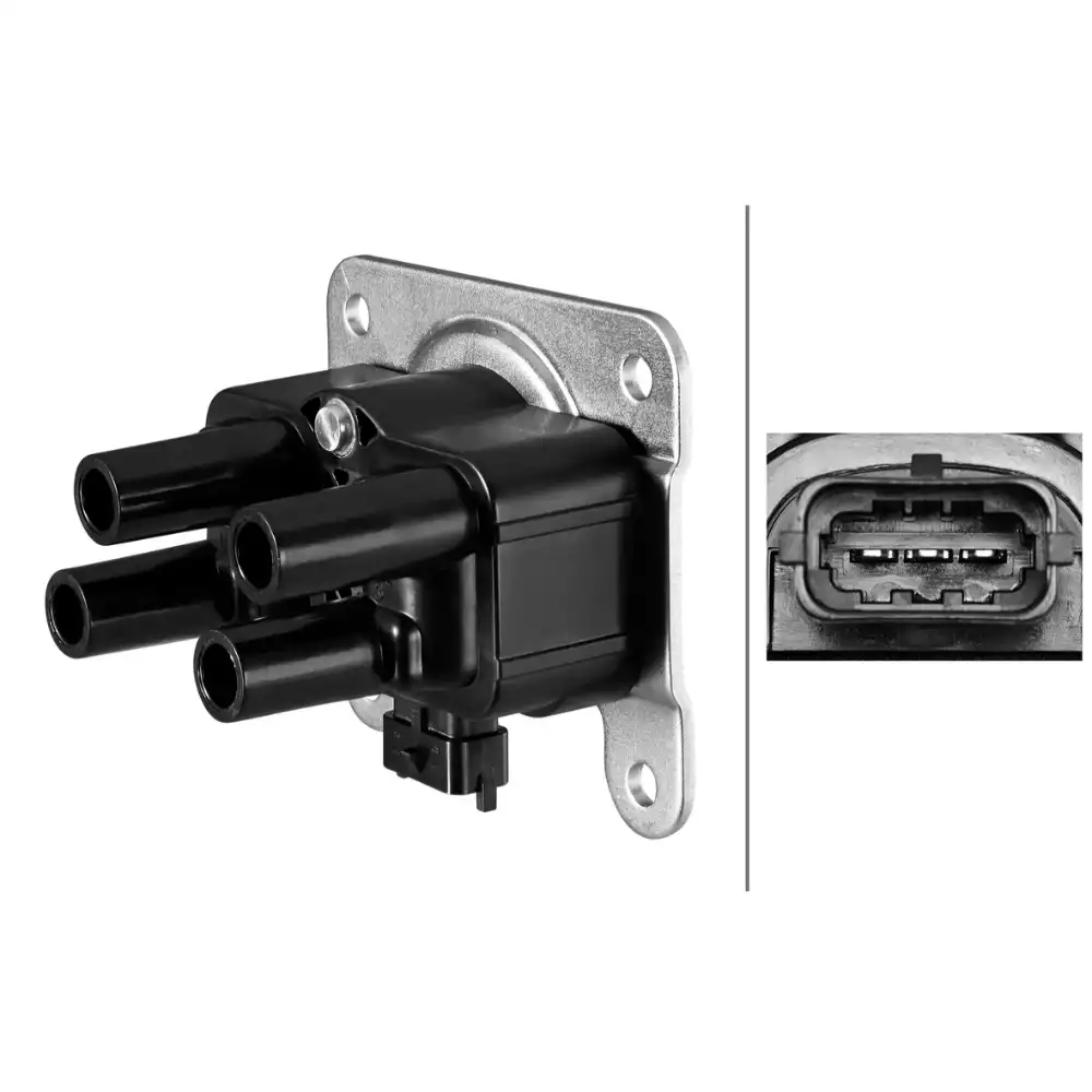 BOBINA INJ ELET FIAT PALIO 1.6 16V FLEX 2010 A 2017 3 PINOS