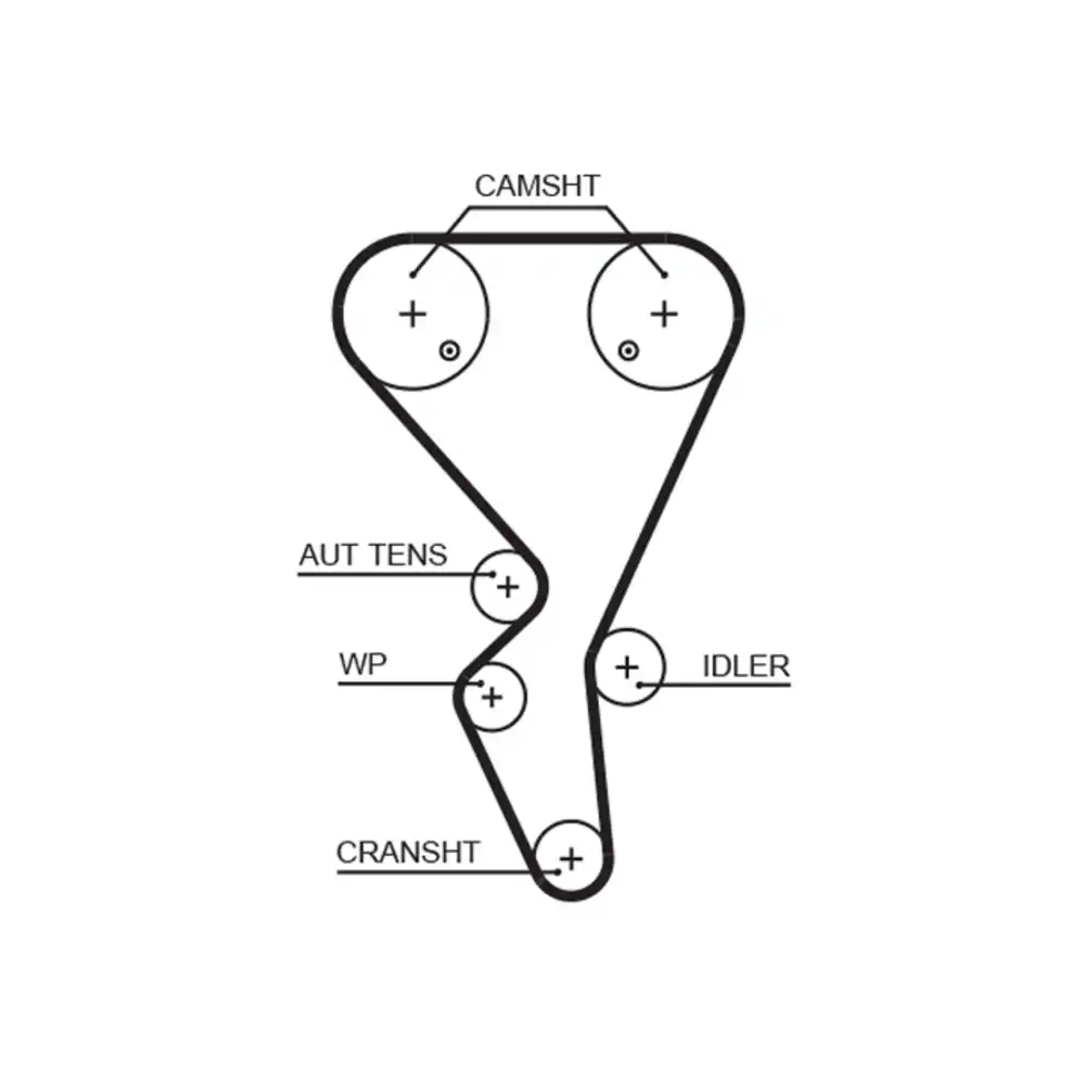 CORREIA COM PEUGEOT 206 207 307 1.6 16V 2002/ CITROEN