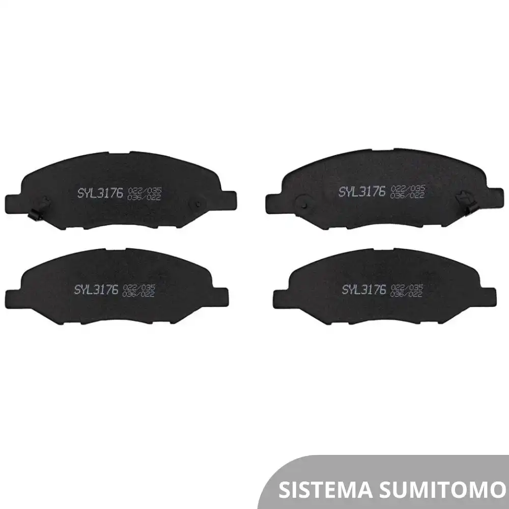 PASTILHA FREIO DIANTEIRA NISSAN LIVINA 2009/ SEM ALARME