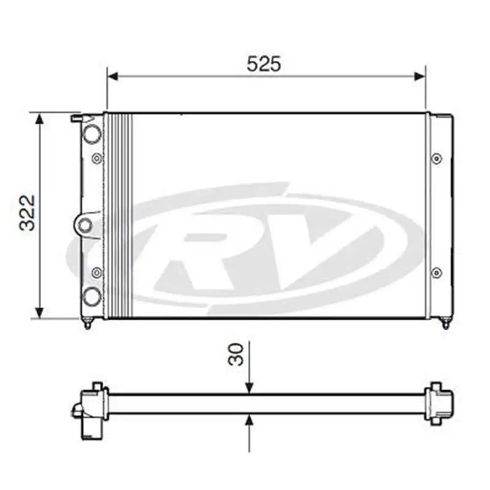 RADIADOR SANTANA 1984 A 1990 SEM AR