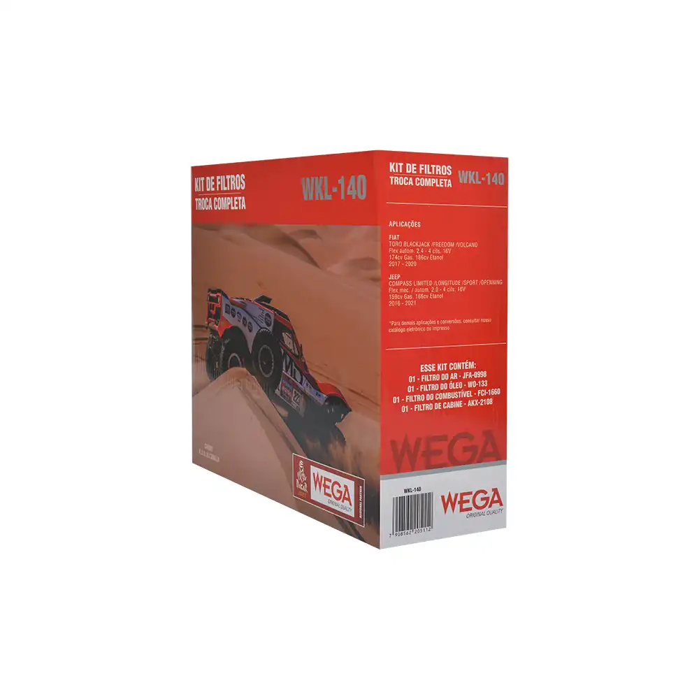 KIT FILTROS FIAT TORO 2.4 16V 2017 A 2020
