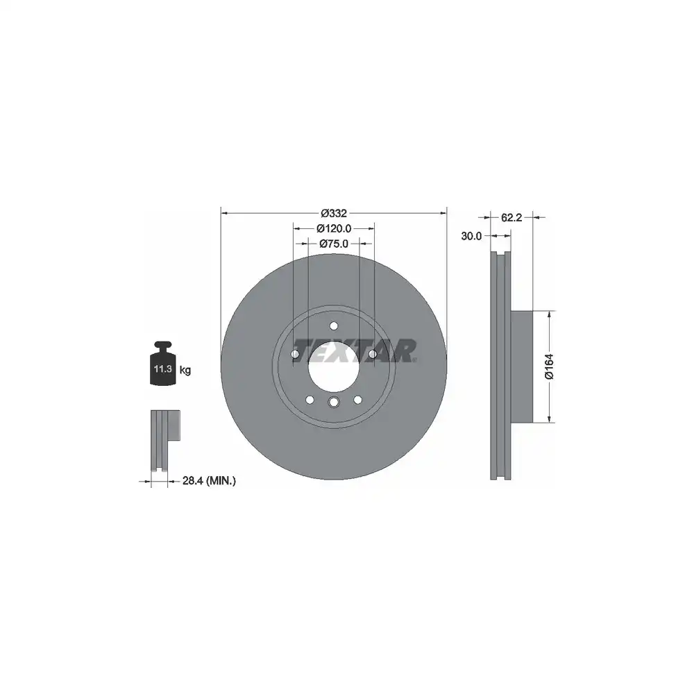 DISCO FREIO DIANTEIRO BMW X5 XDRIVE 3.0 2008 A 2010