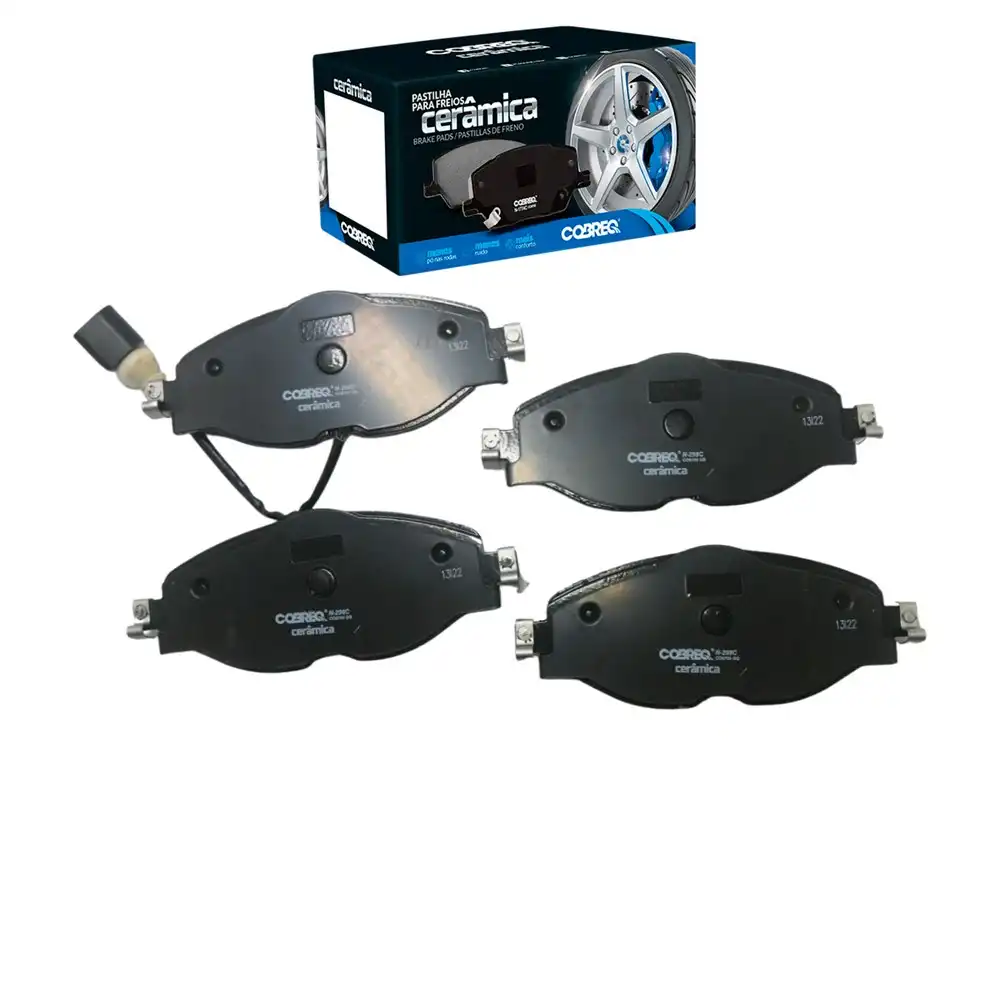 PASTILHA FREIO DIANTEIRA GOLF 1.4 2014/ COM SENSOR CERAMICA