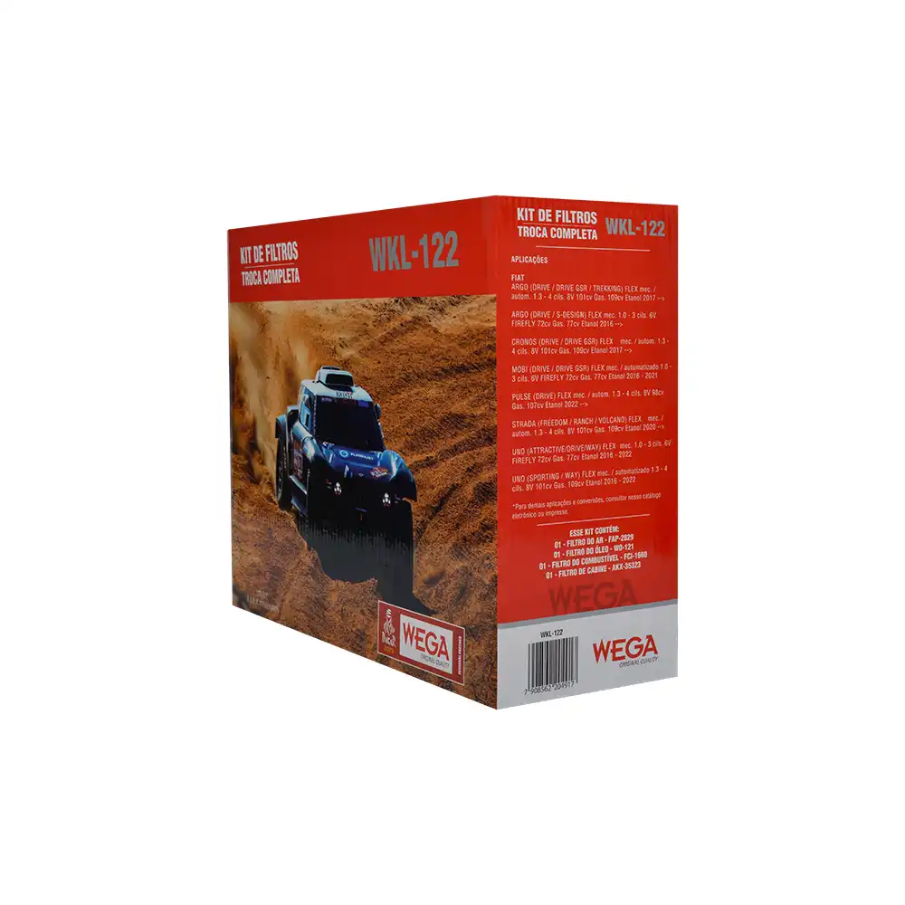 KIT FILTROS FIAT ARGO 1.0 6V 2016 ACIMA