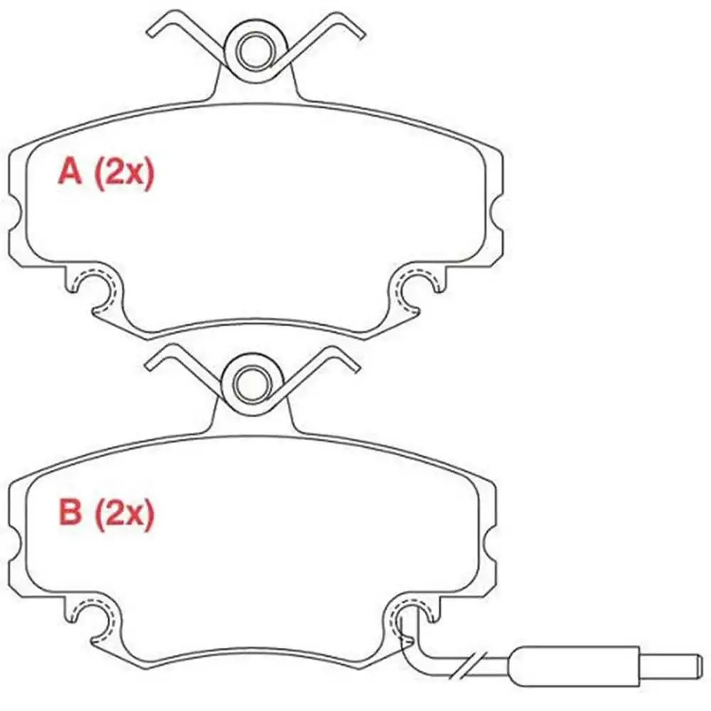 PASTILHA FREIO DIANTEIRA RENAULT CLIO 1999/ COM SENSOR SISTE