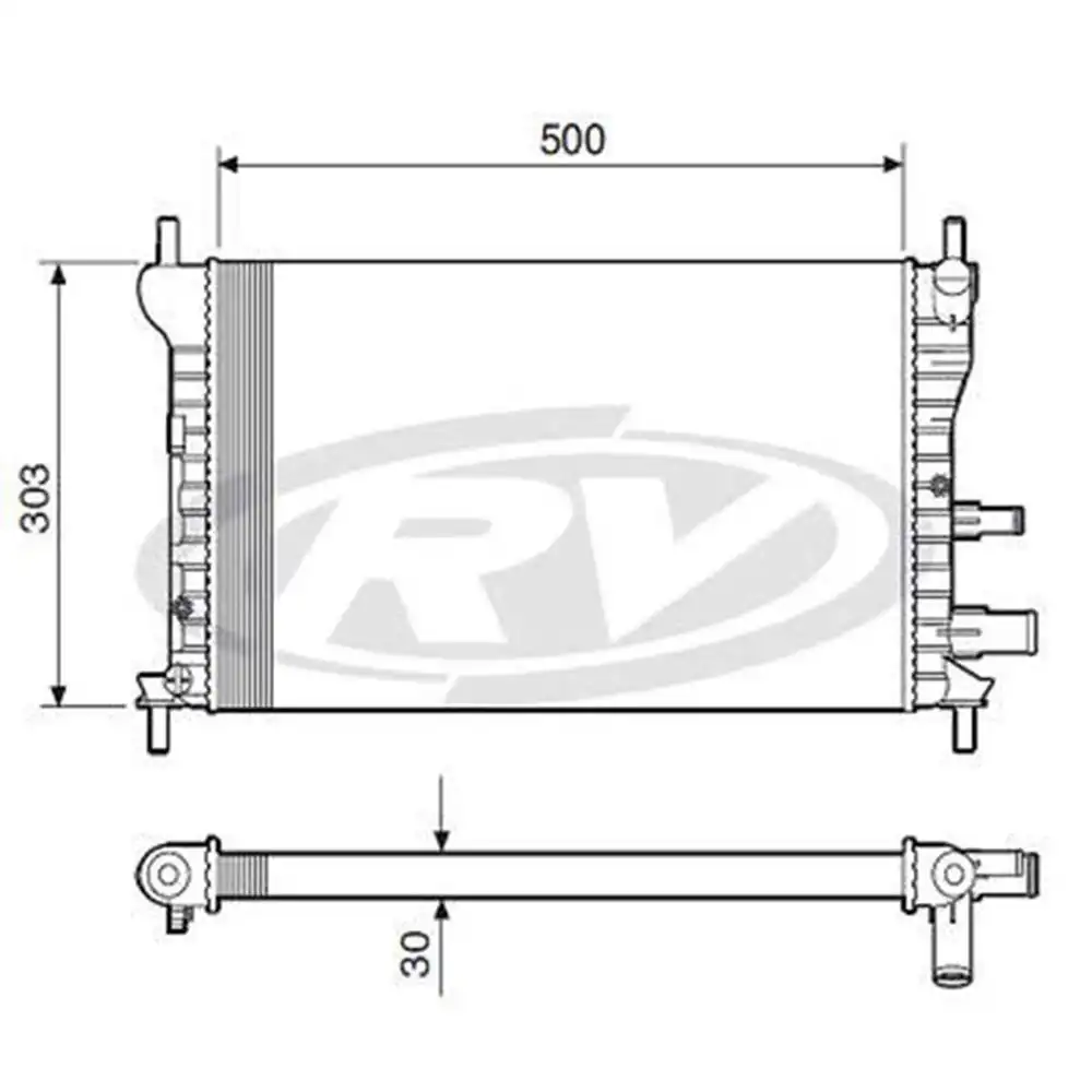 RADIADOR FIESTA 1.0 1.3 1996 A 1999 SEM AR