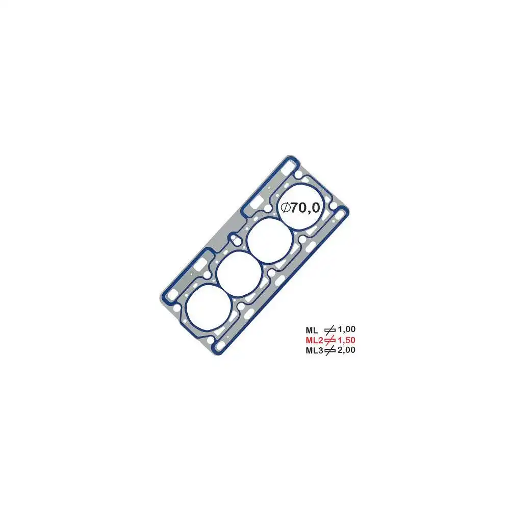 JUNTA CABECOTE PEUGEOT 206 CLIO 1.0 16V 1999/ METAL