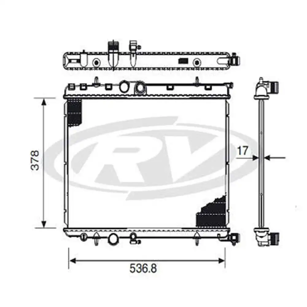 RADIADOR CITROEN PICASSO 2.0 16V 2001 A 2002 C/AR