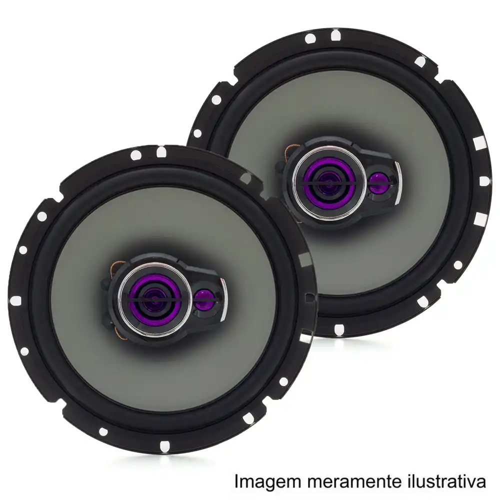 ALTOFALANTE TRIAXIAL 6 50W RMS 2PCS C/ TELA