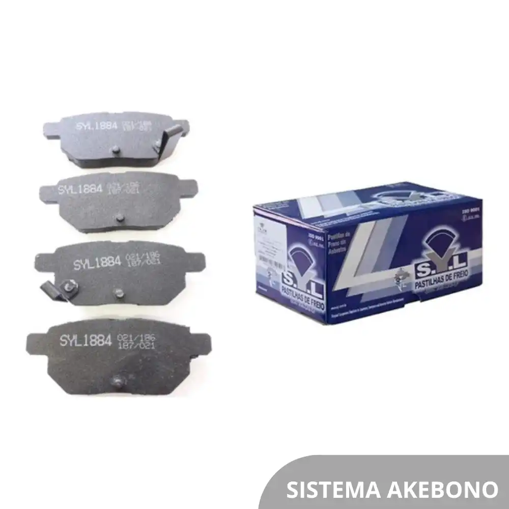 PASTILHA FREIO TRASEIRA COROLLA XRS 2.0 16V 2012 ACIMA