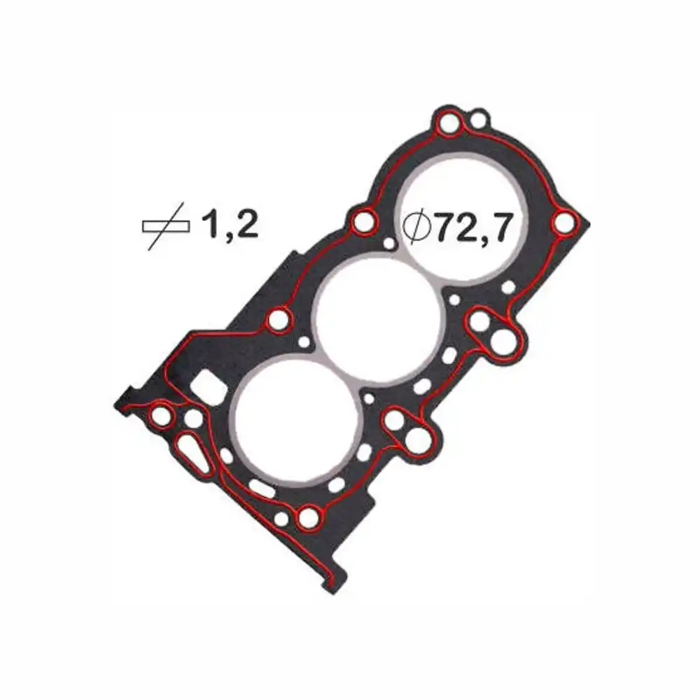 JUNTA CABECOTE HYUNDAI HB20 1.0 12V 2012 ACIMA FIBRA