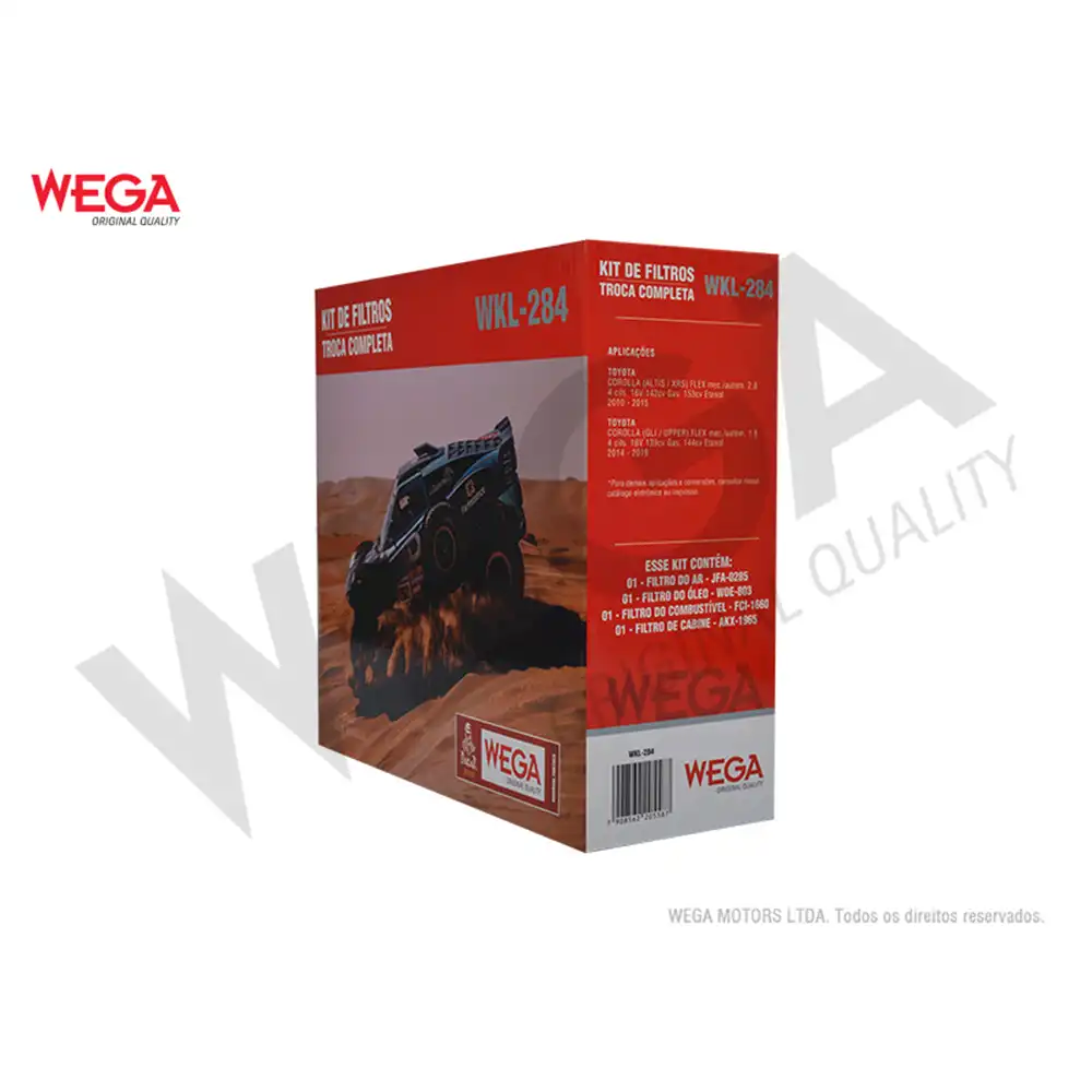 KIT FILTROS TOYOTA COROLLA 2.0 16V 2010 A 2015
