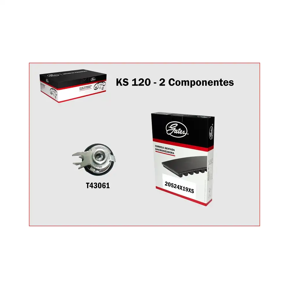 KIT CORREIA DENTADA GOL MI 1.0 8V 1996 ACIMA