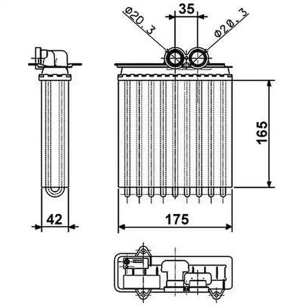 RADIADOR AR QUENTE CORSA 1.0 1.4 2002 A 2011