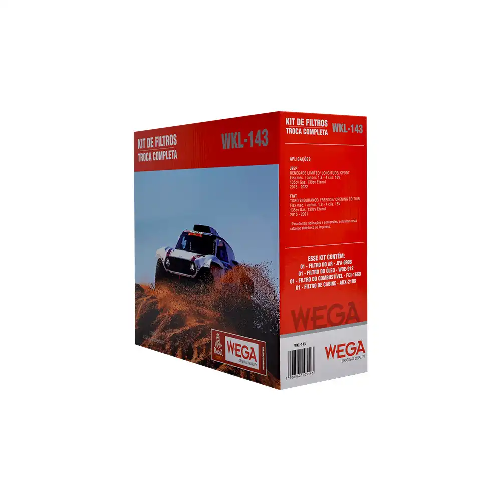 KIT FILTROS FIAT TORO 1.8 16V FLEX 2015 A 2022