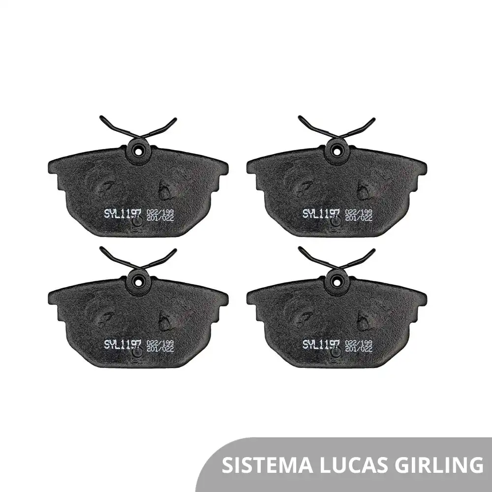 PASTILHA FREIO TRASEIRA FIAT MAREA 1998/