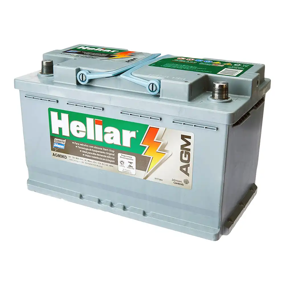 BATERIA UNIVERSAL 80 AMP. POSITIVO DIR (AGM) (START STOP)